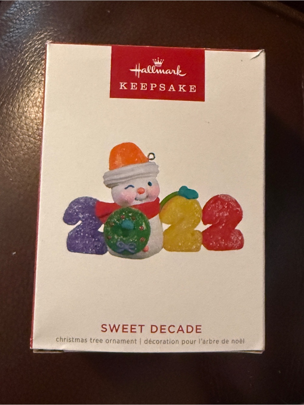 Hallmark Keepsake Ornament Gumdrop 2022 ~ Sweet Decade Snowman (3rd in Series)